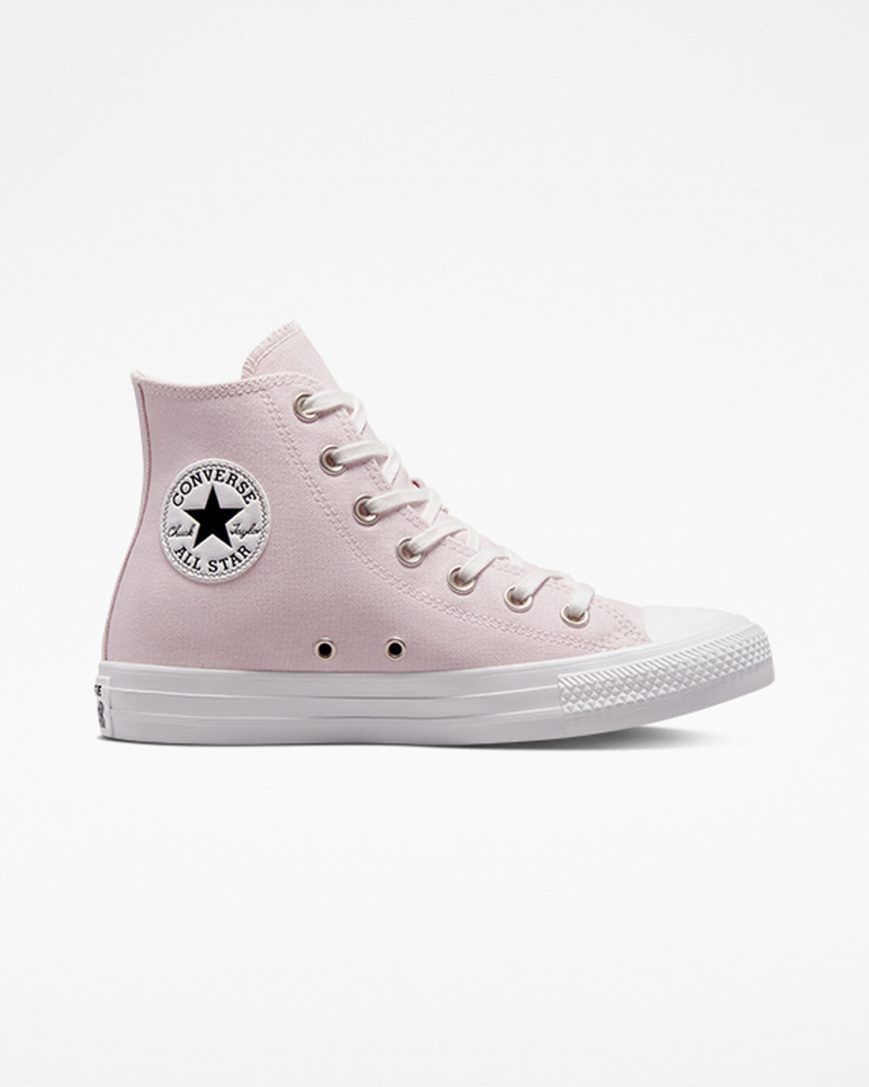 Dámské Boty Vysoké Converse Chuck Taylor All Star Embroidered Crystals Růžové Bílé | CZ GXNO94